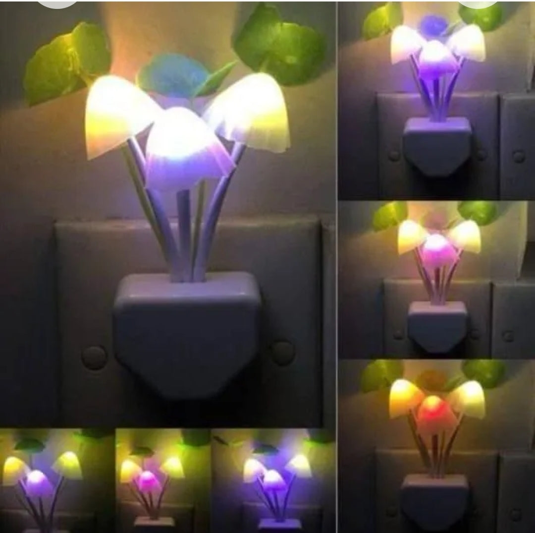 Mushroom Night Light for Kids Room Safe Sleep
