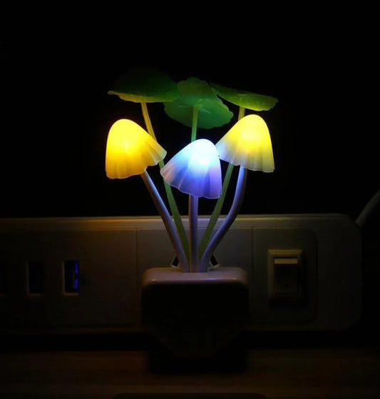 Mushroom Night Light for Kids Room Safe Sleep