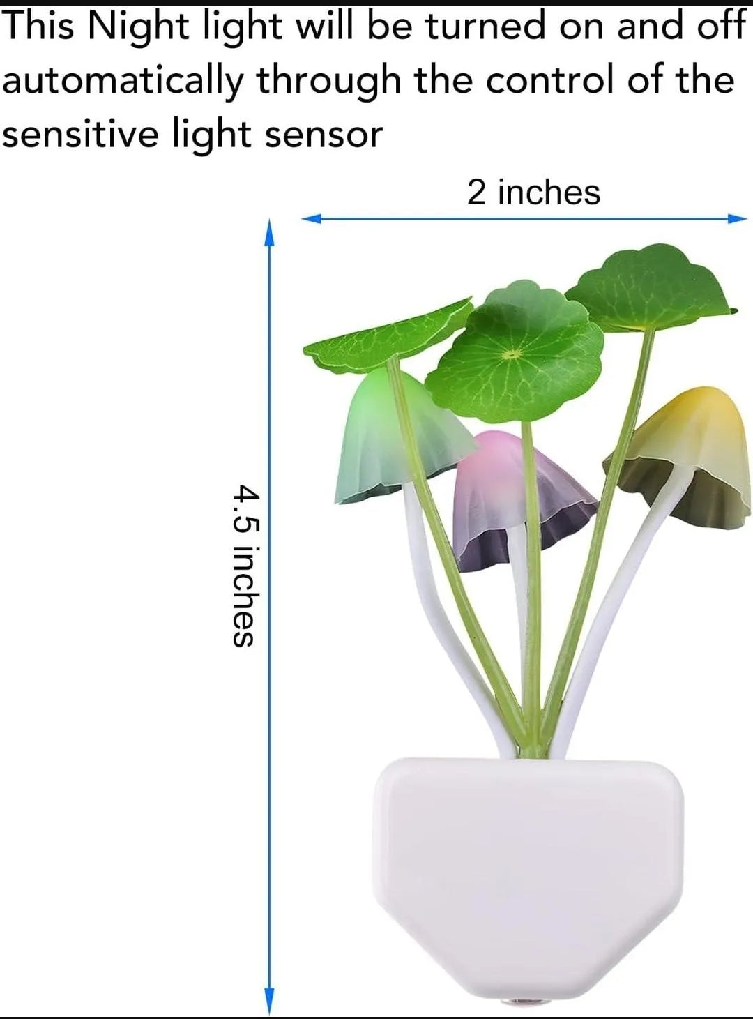 Mushroom Night Light for Kids Room Safe Sleep