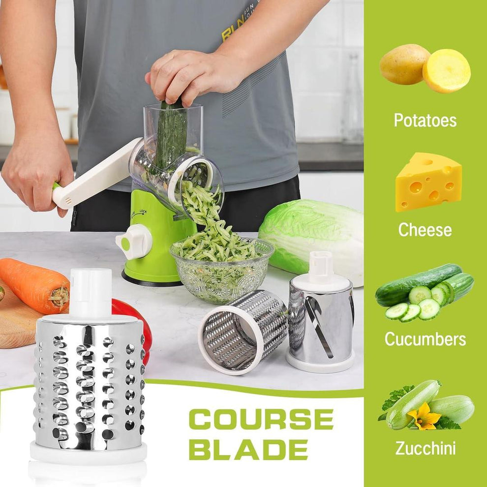 Multi functional Vegetable cutter with 3 Blades